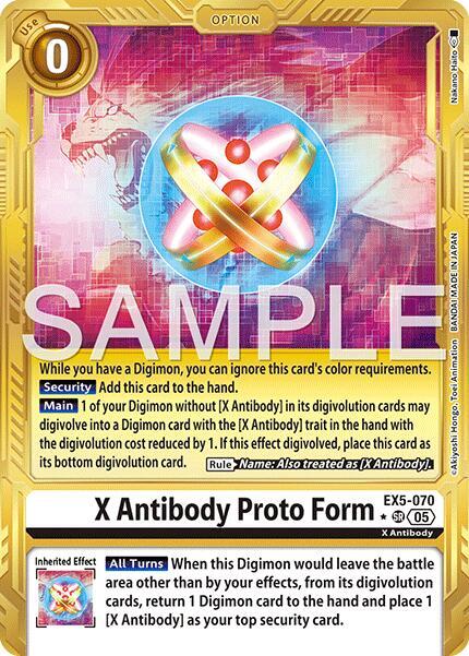 X Antibody Proto Form (Gold Border) card image