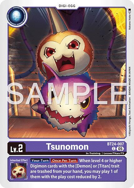Tsunomon card image