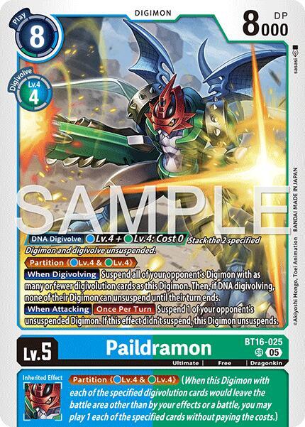Paildramon - BT16-025 (Reprint) card image