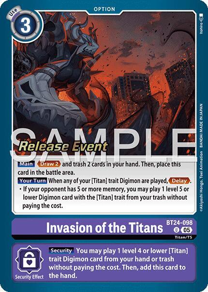 Invasion of the Titans card image