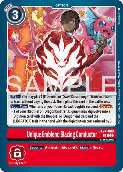 Unique Emblem: Blazing Conductor card image