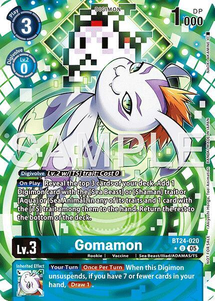 Gomamon (Box Topper) card image