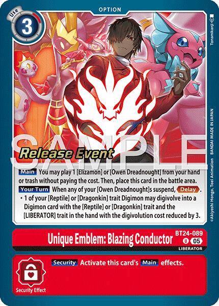 Unique Emblem: Blazing Conductor card image