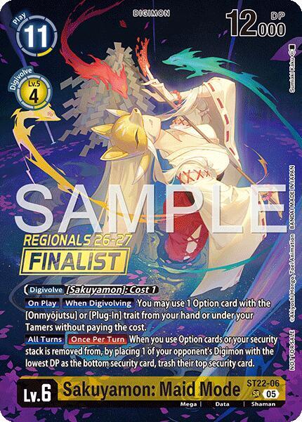 Sakuyamon: Maid Mode (Regionals 26-27 Season 1 Finalist) card image