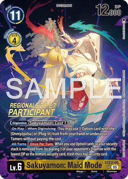 Sakuyamon: Maid Mode (Regionals 26-27 Season 1 Participant) card image
