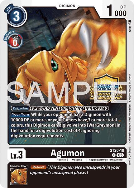 Agumon (World Championship 26–27 Regionals Season 1) card image