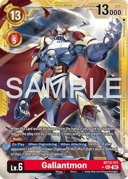 Gallantmon - BT13-111 (Gold Border) card image