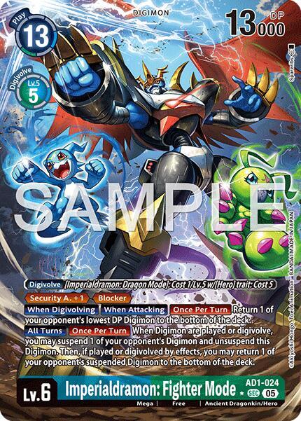Imperialdramon: Fighter Mode - AD1-024 (Alternate Art) card image