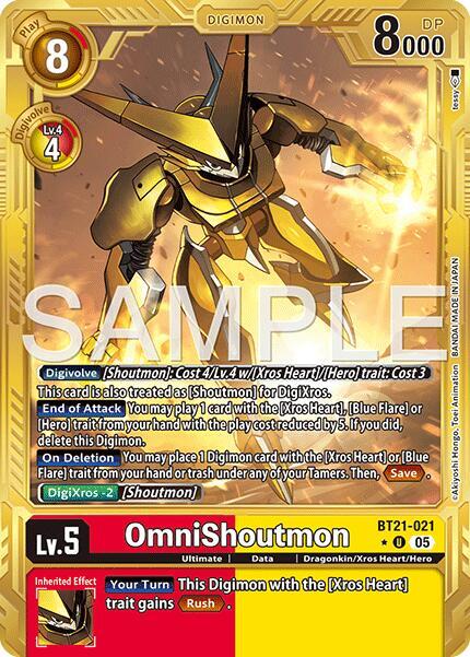 OmniShoutmon (Gold Border) card image
