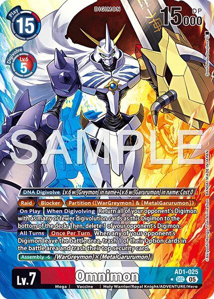 Omnimon - AD1-025 (Alternate Art) card image