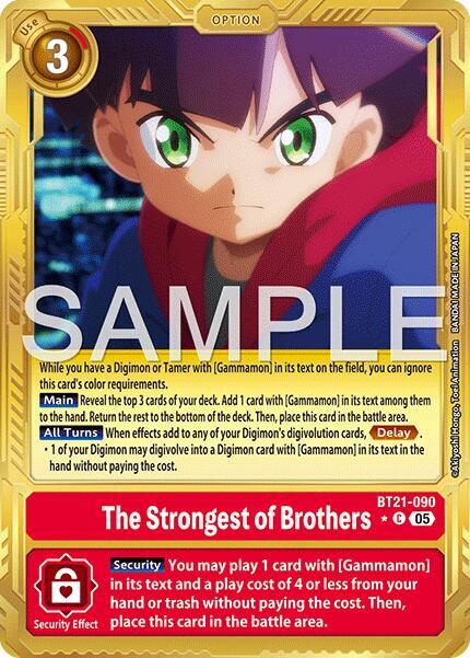 The Strongest of Brothers (Gold Border) card image