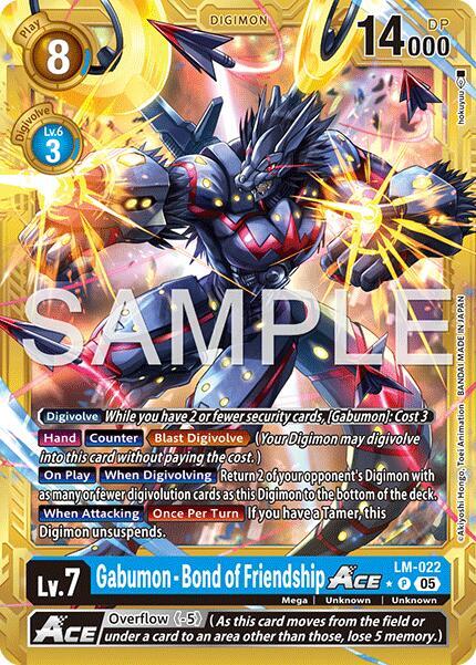 Gabumon - Bond of Friendship ACE (Gold Border) card image