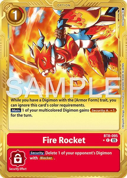 Fire Rocket (Gold Border) card image
