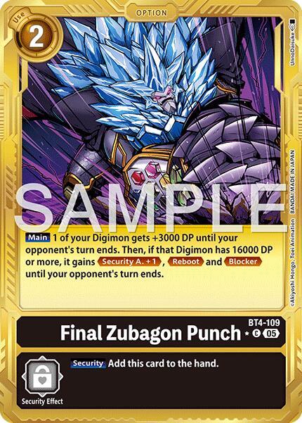 Final Zubagon Punch (Gold Border) card image