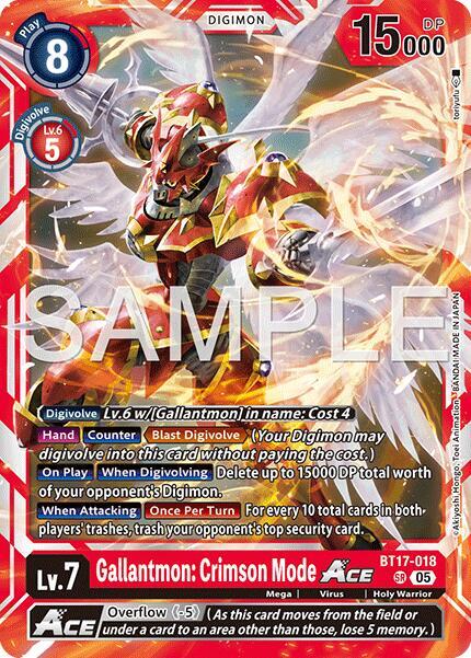 Gallantmon: Crimson Mode ACE (Reprint) card image