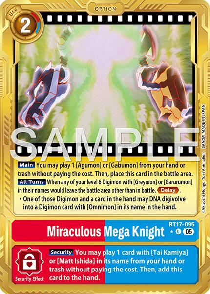 Miraculous Mega Knight (Gold Border) card image