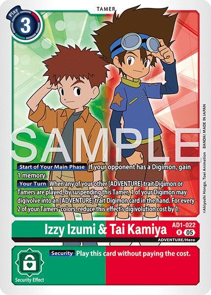Izzy Izumi & Tai Kamiya card image