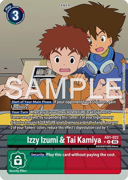 Izzy Izumi & Tai Kamiya (Alternate Art) card image