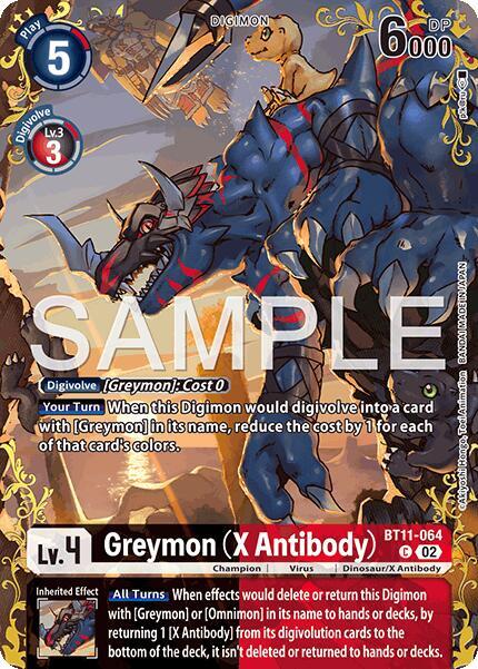Greymon (X Antibody) - BT11-064 (Alternate Art) card image