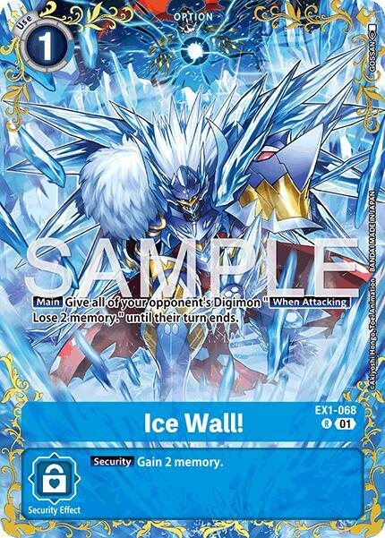 Ice Wall! - EX1-068 (Alternate Art) card image