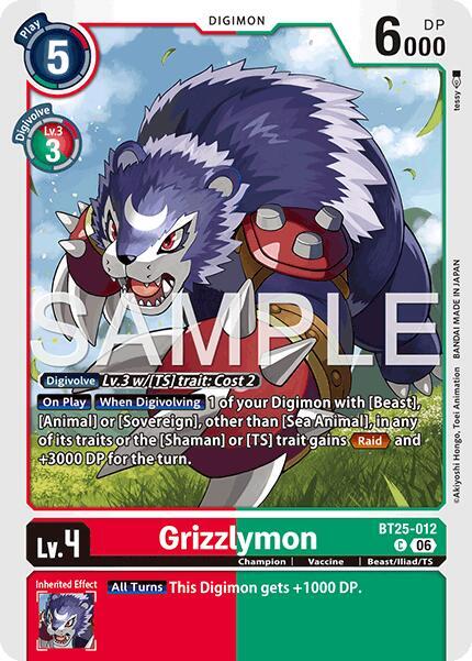 Grizzlymon - BT25-012 card image
