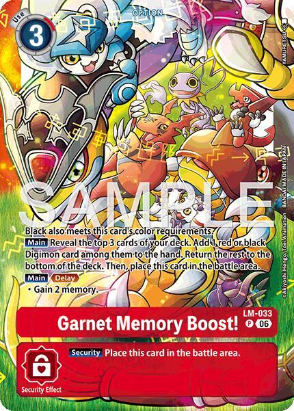 Garnet Memory Boost! (Alternate Art) card image