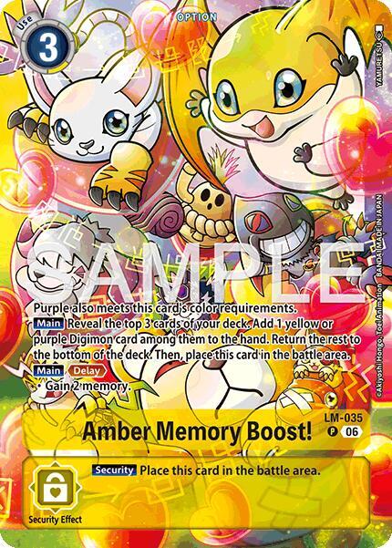 Amber Memory Boost! (Alternate Art) card image