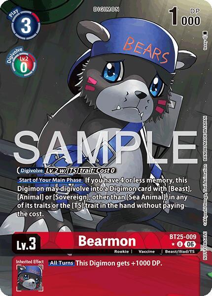 Bearmon - BT25-009 (Full Art) card image