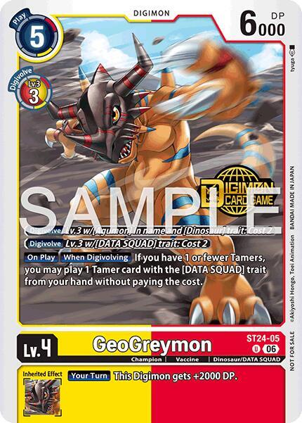 GeoGreymon (Welcome Tamers Pack Vol.2) card image
