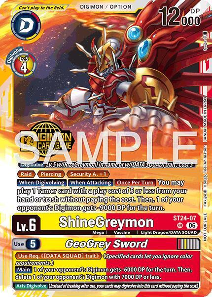 ShineGreymon // GeoGrey Sword (Welcome Tamers Pack Vol.2) card image