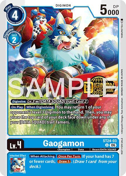 Gaogamon (Welcome Tamers Pack Vol.2) card image