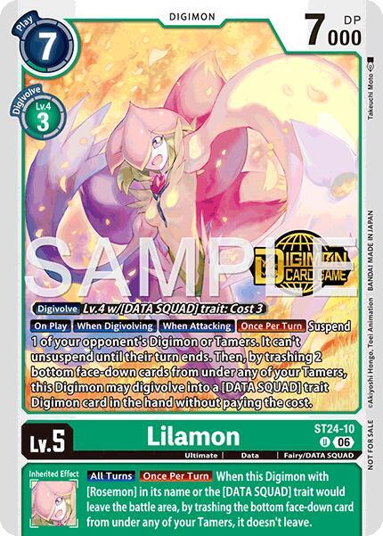 Lilamon (Welcome Tamers Pack Vol.2) card image