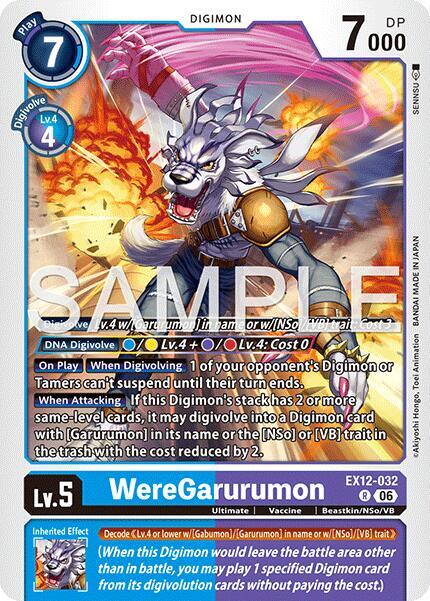 WereGarurumon card image