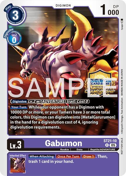 Gabumon (World Championship 26–27 Regionals Season 2) card image