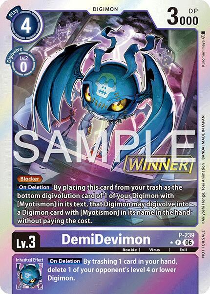 DemiDevimon (Official Store Tournament 2026 Vol. 3 Winner) card image