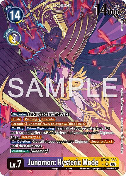 Junomon: Hysteric Mode (Alternate Art) card image