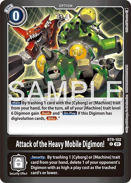 Attack of the Heavy Mobile Digimon! card image