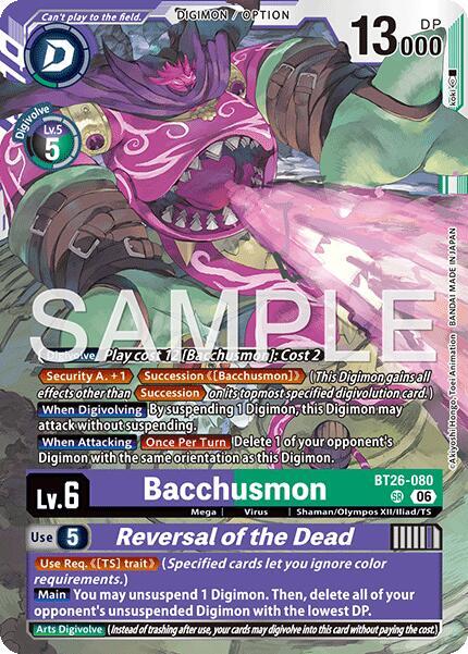 Bacchusmon // Reversal of the Dead card image