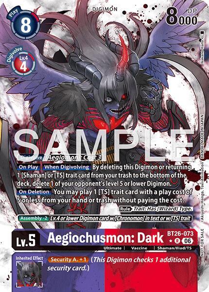 Aegiochusmon: Dark (Alternate Art) card image