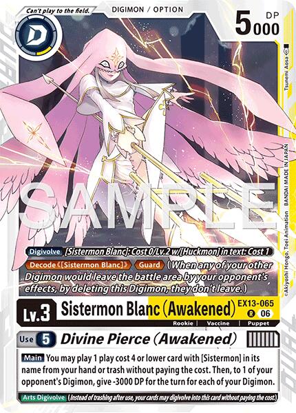 Sistermon Blanc (Awakened) // Divine Pierce (Awakened) card image