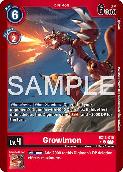 Growlmon (Limited Foil) card image
