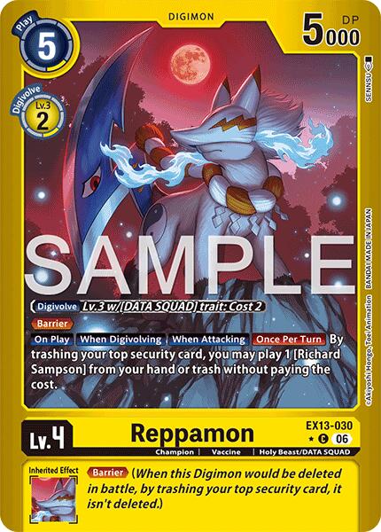 Reppamon (Limited Foil) card image