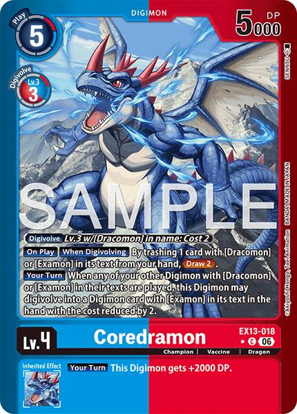 Coredramon - EX13-018 (Limited Foil) card image