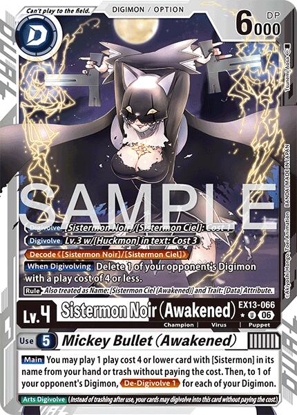 Sistermon Noir (Awakened) // Mickey Bullet (Awakened) (Limited Foil) card image