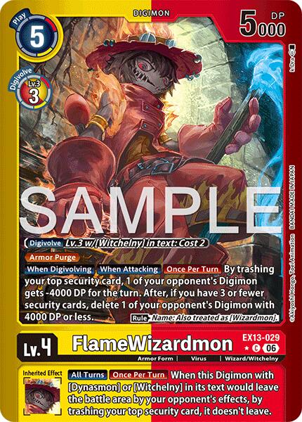 FlameWizardmon (Limited Foil) card image
