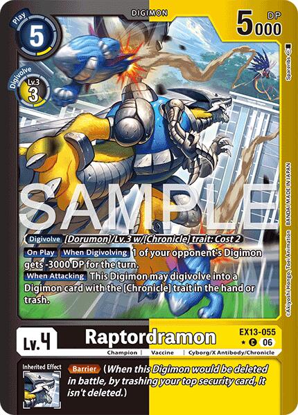 Raptordramon (Limited Foil) card image