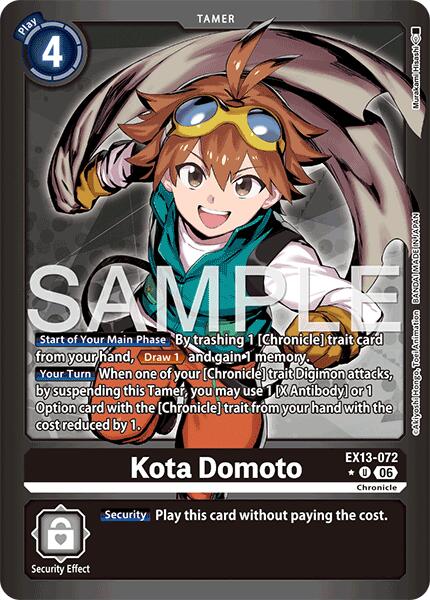Kota Domoto (Limited Foil) card image