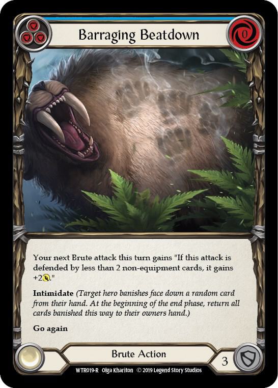 Barraging Beatdown (Blue) card image