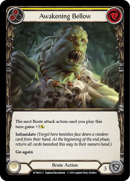 Awakening Bellow (Yellow) card image