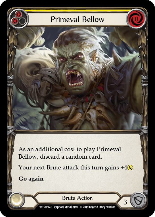 Primeval Bellow (Yellow) card image